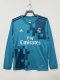 Retro Real Madrid Third Long Sleeve  Fans   1:1 Quality Soccer Jersey  2017-2018