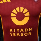 Roma Home Player   1:1 Quality Soccer Jersey   25-26