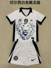 Chelsea  White Special Edition  Fans  1:1 Quality Soccer Jersey    25-26 (kids and man )