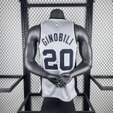 San Antonio Spurs Grey #20 GINOBILI 1:1 Quality NBA  Season Jerseys 2021