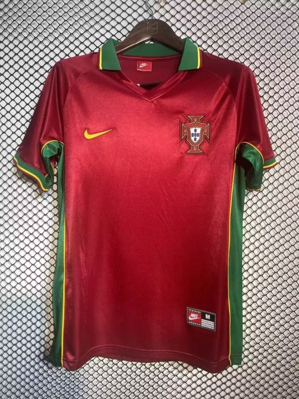 Retro   Portugal Home 1:1 Quality Soccer Jersey   1997-1998