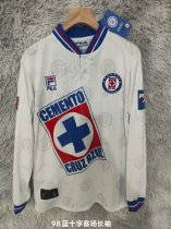 Retro Cruz Azul Long   Away 1:1 Quality Soccer Jersey   1998-1999