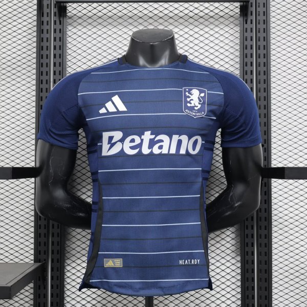 Aston Villa third away player 1:1 Quality Soccer Jersey   24-25
