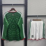 Mexico Home Fans Long Sleeve With Pants Sets 1:1 Quality Soccer Jersey   26-27 (2026)