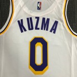 Los Angeles Lakers 75 Year  White #0 KUZMA 1:1 Quality NBA Season Jerseys 2022