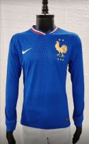 France Home Long Sleeve   Player 1:1 24-25