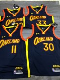 Golden State Warriors  V-neck Black City  Edition #11 THOMPSON   1:1 Quality NBA Season Jerseys 2021
