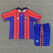 Retro Barcelona home kids 1:1 Quality Soccer Jersey 1997-1998