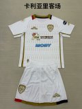 Cagliari Calcio  away fans 1:1 Quality Soccer Jersey   have kids  (16-2XL)   24-25