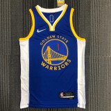 Golden State Warriors White Blue Mexico Retro #11 THOMPSON 1:1 Quality NBA Season Jerseys  75 Year