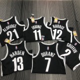 Brooklyn Nets Black #21 ALDRIDGE 1:1 Quality NBA  Season Jerseys 75 Year