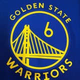 Golden State Warriors Blue V-Neck  #6 YOUNG 1:1 Quality NBA Season Jerseys  75 Year