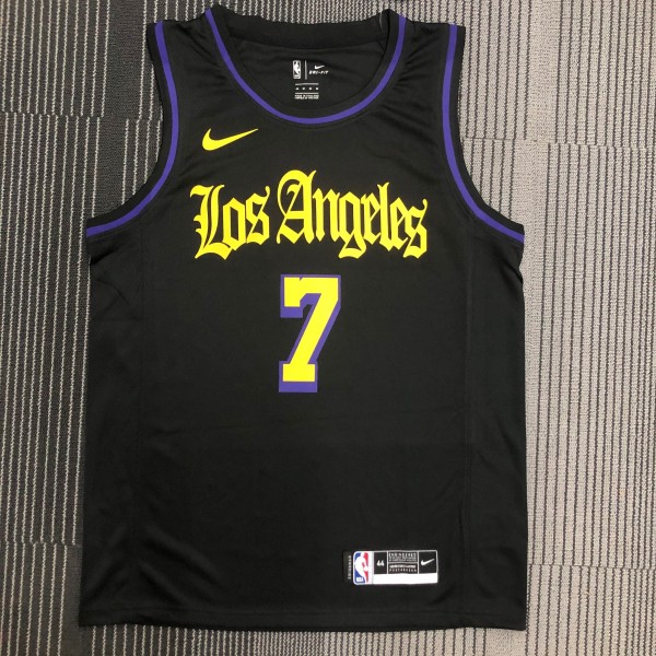 Los Angeles Lakers Black Latin #7 ANTHONY 1:1 Quality NBA Season Jerseys