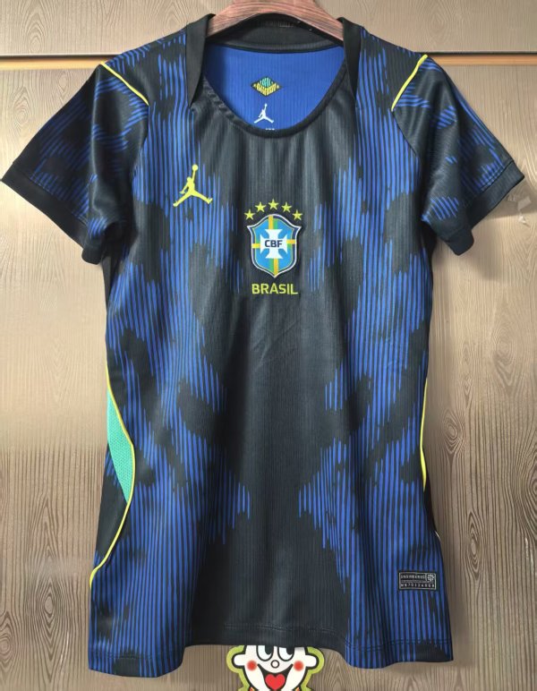Brazil Away Women Fans 1:1 Quality Soccer Jersey  26-27 (2026)