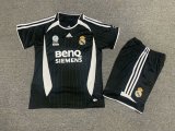 Retro Real Madrid away Kids  1:1 Quality Soccer Jersey  2006-2007