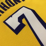 Los Angeles Lakers Yellow with star #7 ANTHONY 1:1 Quality NBA Season Jerseys