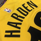Brooklyn Nets Commemorate Edition Yellow #13 HARDEN  1:1 Quality NBA  Season Jerseys 2020
