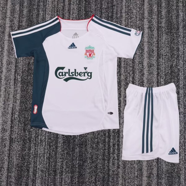 Retro Liverpool  Away Kids  1:1 Quality Soccer Jersey 2006-2008