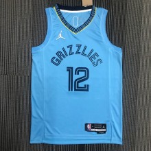 Memphis Grizzlies  Blue #12 MORANT 1:1 Quality NBA Jerseys  75 Year