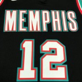 Memphis Grizzlies Retro Black #12 MORANT 1:1 Quality NBA Jerseys 2021