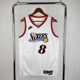 Philadelphia 76ers Retro White #8 GEORGE 1:1 Quality NBA  Season Jerseys 2026