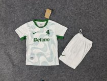 Sporting Lisbon Away Kids  1:1 Quality Soccer Jersey  25-26