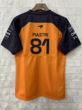 F1 McLaren orange Short Sleeve Racing Suit 2025