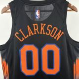 New York Knicks Black #00 CLARKSON NBA Jerseys  25-26