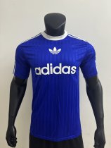 clover  player  t-shirt blue white 1:1 Quality Soccer Jersey  25-26