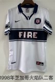 Retro Chicago Fire  three away 1:1 Quality Soccer Jersey   1998