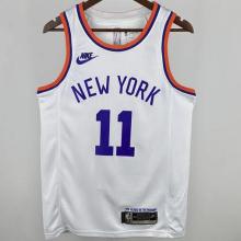 NY Knicks BRUNSON #11 White 75th Retro NBA Jerseys 24-25