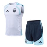 Argentina Vest Training Player With Pants Sets 1:1 Quality Soccer Jersey   26-27 (2026)