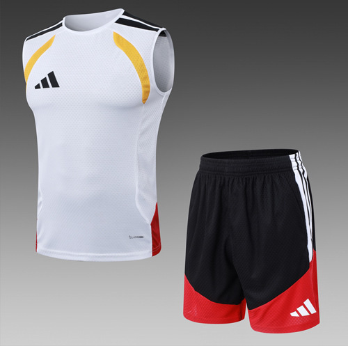Adidas Clover Vest  (Germany ) Training White With Pants Sets Player 1:1 Quality Soccer Jersey  26-27（2026）