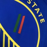 Golden State Warriors White Blue Mexico Retro #11 THOMPSON 1:1 Quality NBA Season Jerseys  75 Year