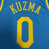 Los Angeles Lakers  Round Neck  MPLS  Blue #0 KUZMA 1:1 Quality NBA Season Jerseys