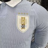 Uruguay Home player Long Sleeve 1:1 Quality Soccer Jersey  26-27 (2026)