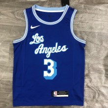Los Angeles Lakers Retro  #3 DAVIS  Blue 1:1 Quality NBA Season Jerseys  2021