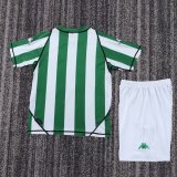 Retro Real Betis Home Kids  1:1 Quality Soccer Jersey  2003-2004