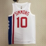 Brooklyn Nets Retro  White  #10  SIMMONS 1:1 Quality NBA  Season Jerseys 2023