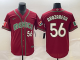 MLB mexico Red #56  AROZARENA 1:1 Quality Baseball  Jerseys  World Cup