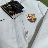 Barcelona Windbreaker  Interchange Jacket Black  White 1:1 Quality Soccer Jersey  25-26