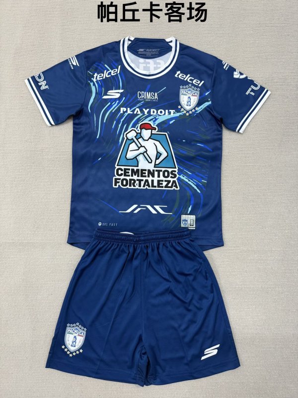 Pachuca Away fans (kids and man ) 1:1 Quality Soccer Jersey  25-26