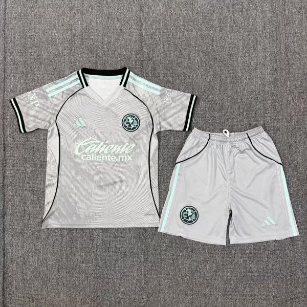 Club America Third Away Kids  1:1 Quality Soccer Jersey  25-26