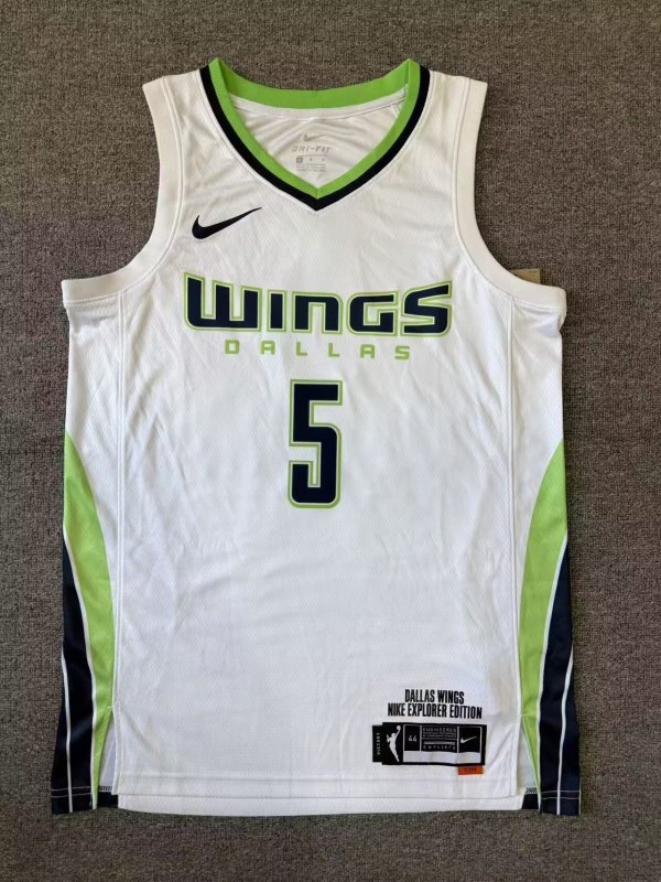 Dallas Wings White #5 BUECKERS NBA Jerseys  25-26