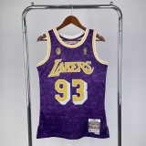 Los Angeles Lakers BAPE×M&N Purple #93  BAPE 1:1 Quality NBA  Season Jerseys