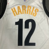 Brooklyn Nets City Edition Graffiti White #12 HARRIS 1:1 Quality NBA  Season Jerseys 2021
