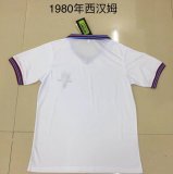 Retro West Ham  Away white  1:1 Quality Soccer Jersey  1980