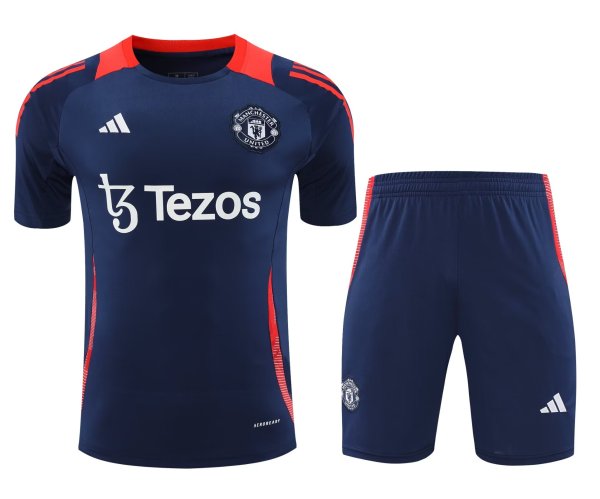 Manchester United Training clothing set 1:1 Quality Soccer Jersey   24-25