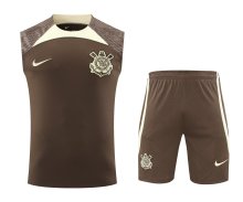 Corinthians Training clothing Vest  set  1:1 Quality Soccer Jersey    24-25