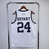 Los Angeles Lakers Commemorative Edition  White  Kobe #24 BRYANT  1:1 Quality NBA Season Jerseys